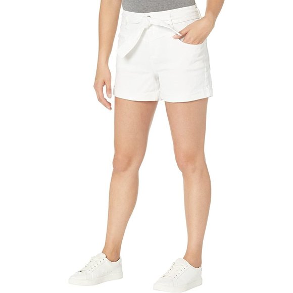 SANCTUARY Chelsea Tie Waist Twill Shorts in White - Size 29 - Picture 4 of 6